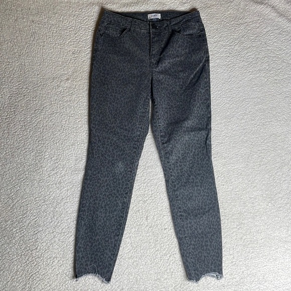 Jolt Animal, print, stretch, denim, jeans, raw ham Size 27 cheetah print - Picture 9 of 9